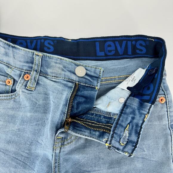 Levi's 502 Regular Taper Stretch Denim Jeans 8 Reg Light Wash - Picture 4 of 11